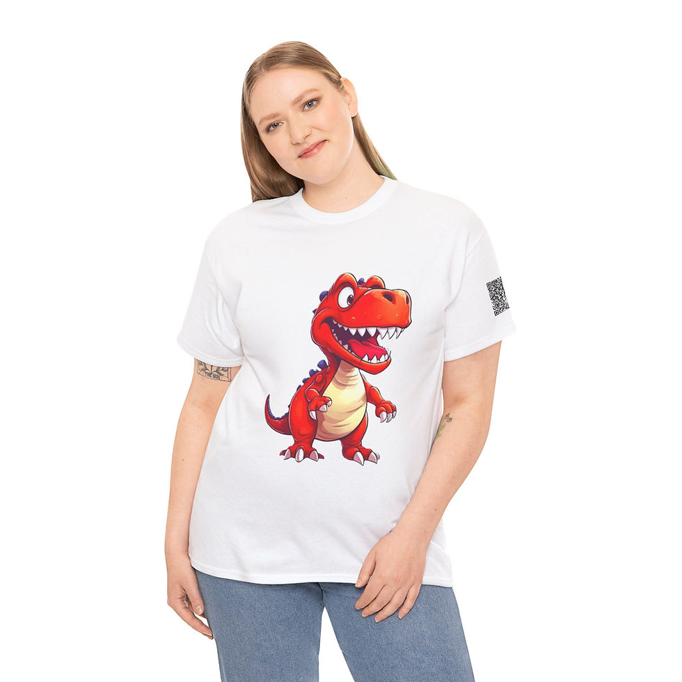 Thumbnail: T-Rex Colorful Unisex Heavy Cotton Tee