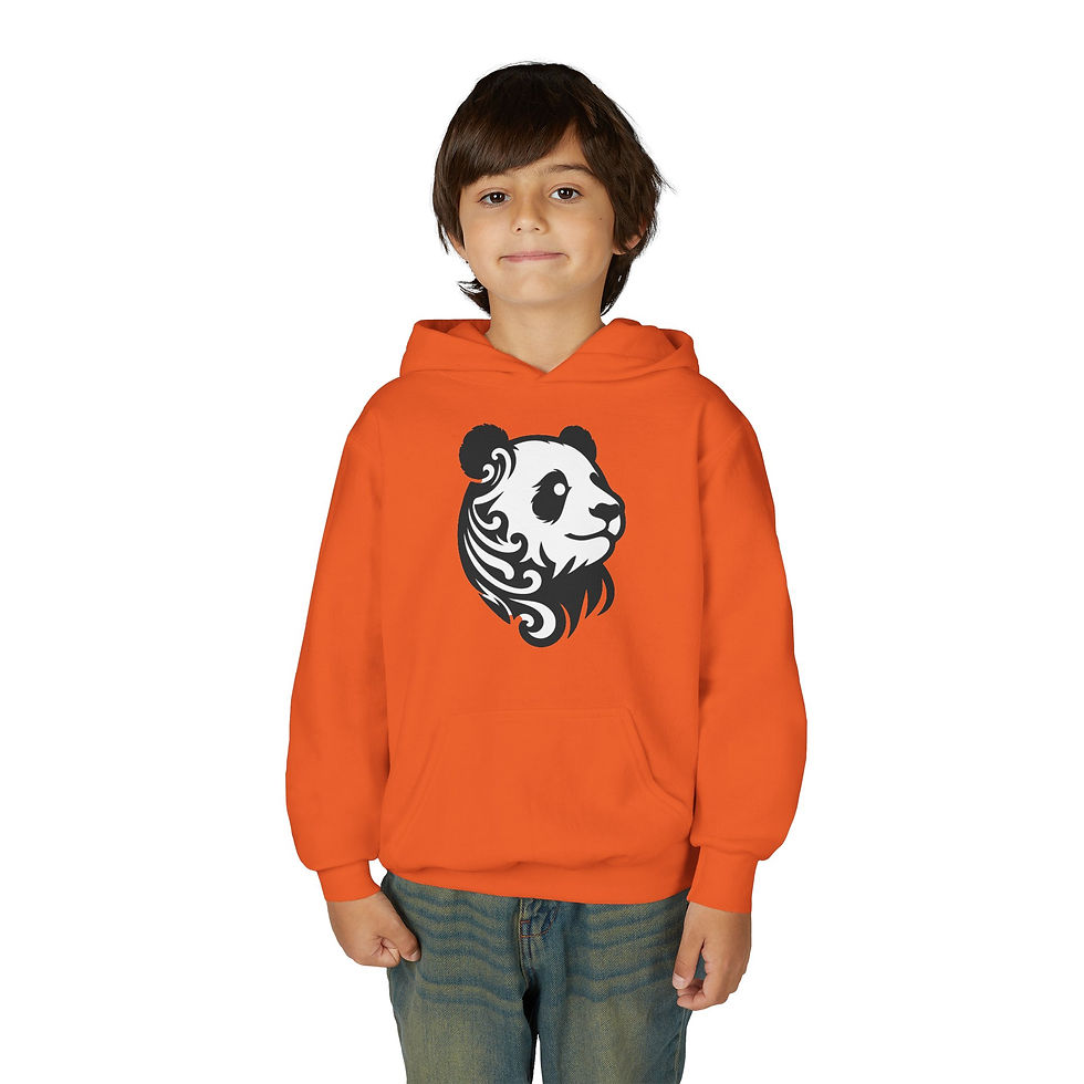 Thumbnail: Giant Panda Bear Youth Heavy Blend Hooded Sweatshirt
