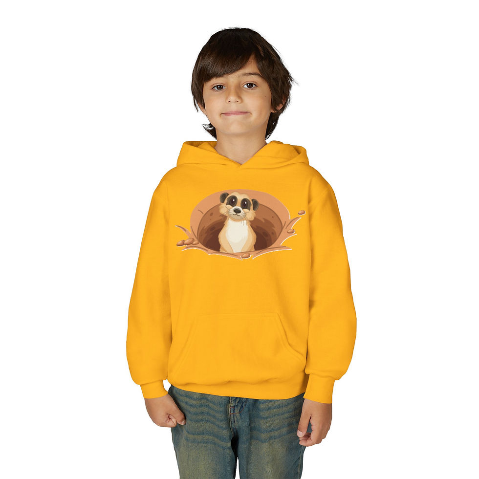Thumbnail: Meerkat Colorful Youth Heavy Blend Hooded Sweatshirt