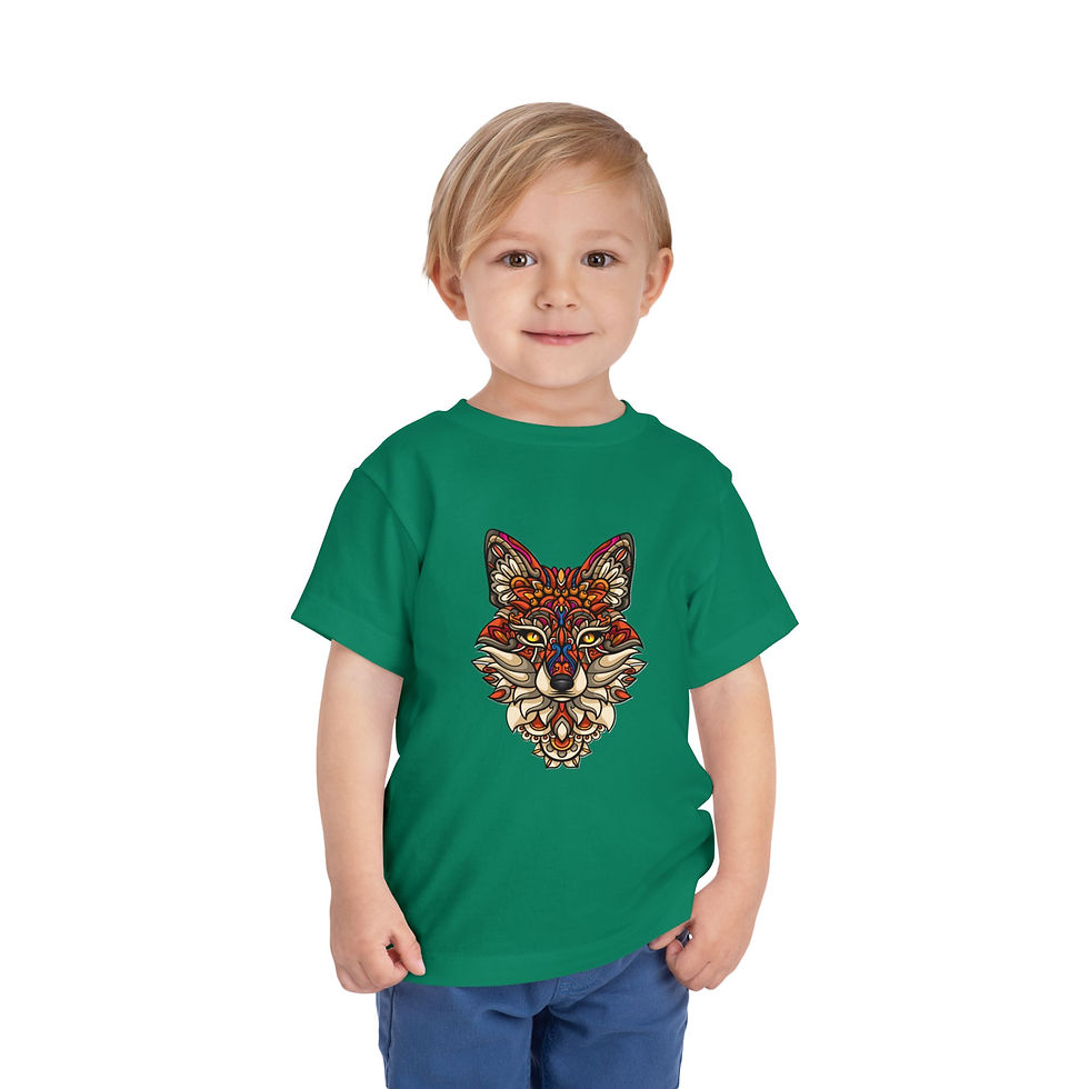 Thumbnail: Wolf Colorful Toddler Short Sleeve Tee