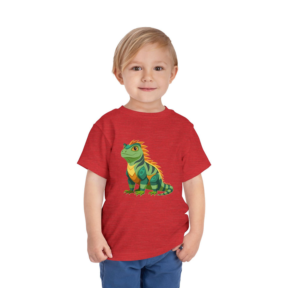 Thumbnail: Iguana Colorful Toddler Short Sleeve Tee