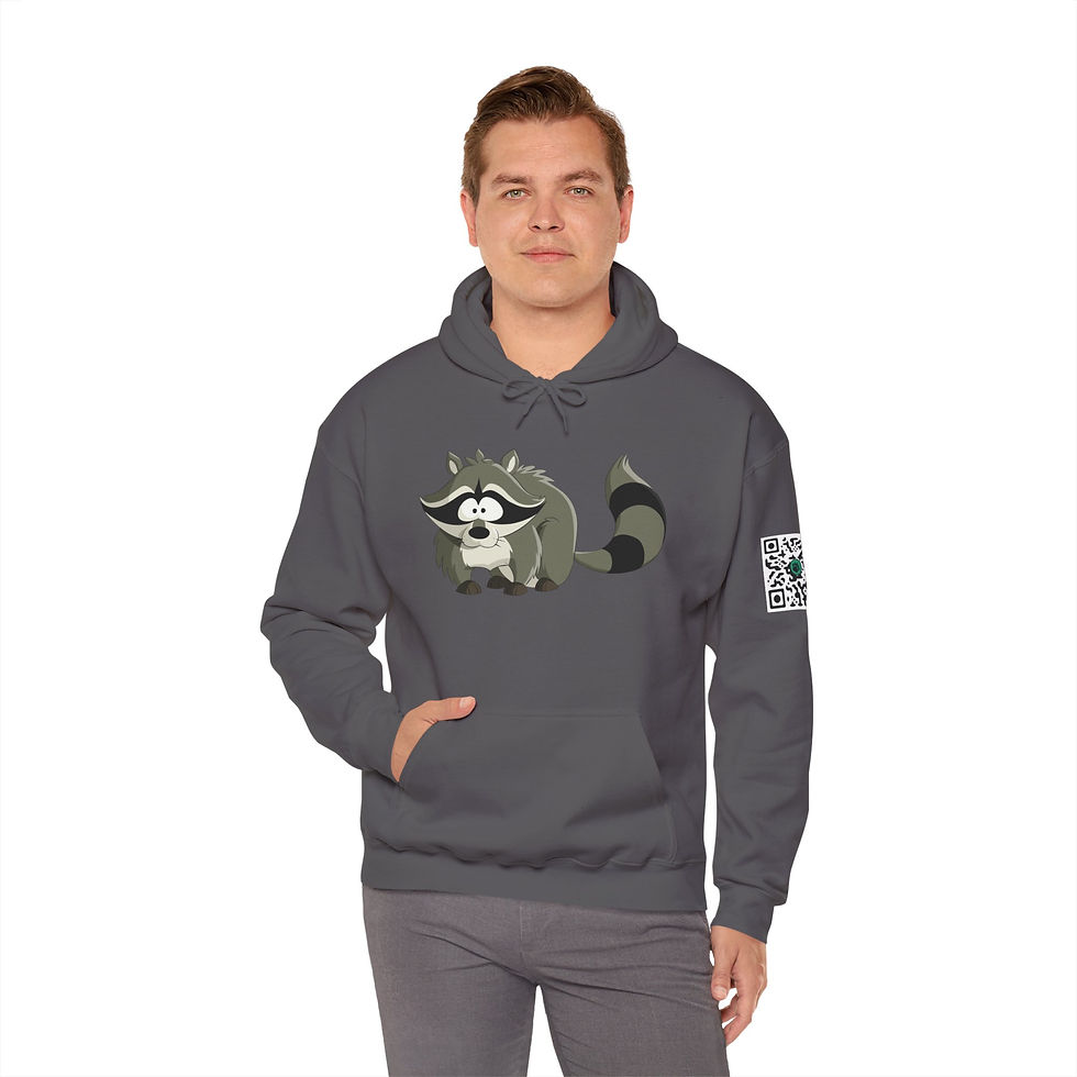 Thumbnail: Raccoon Colorful Unisex Heavy Blend™ Hooded Sweatshirt