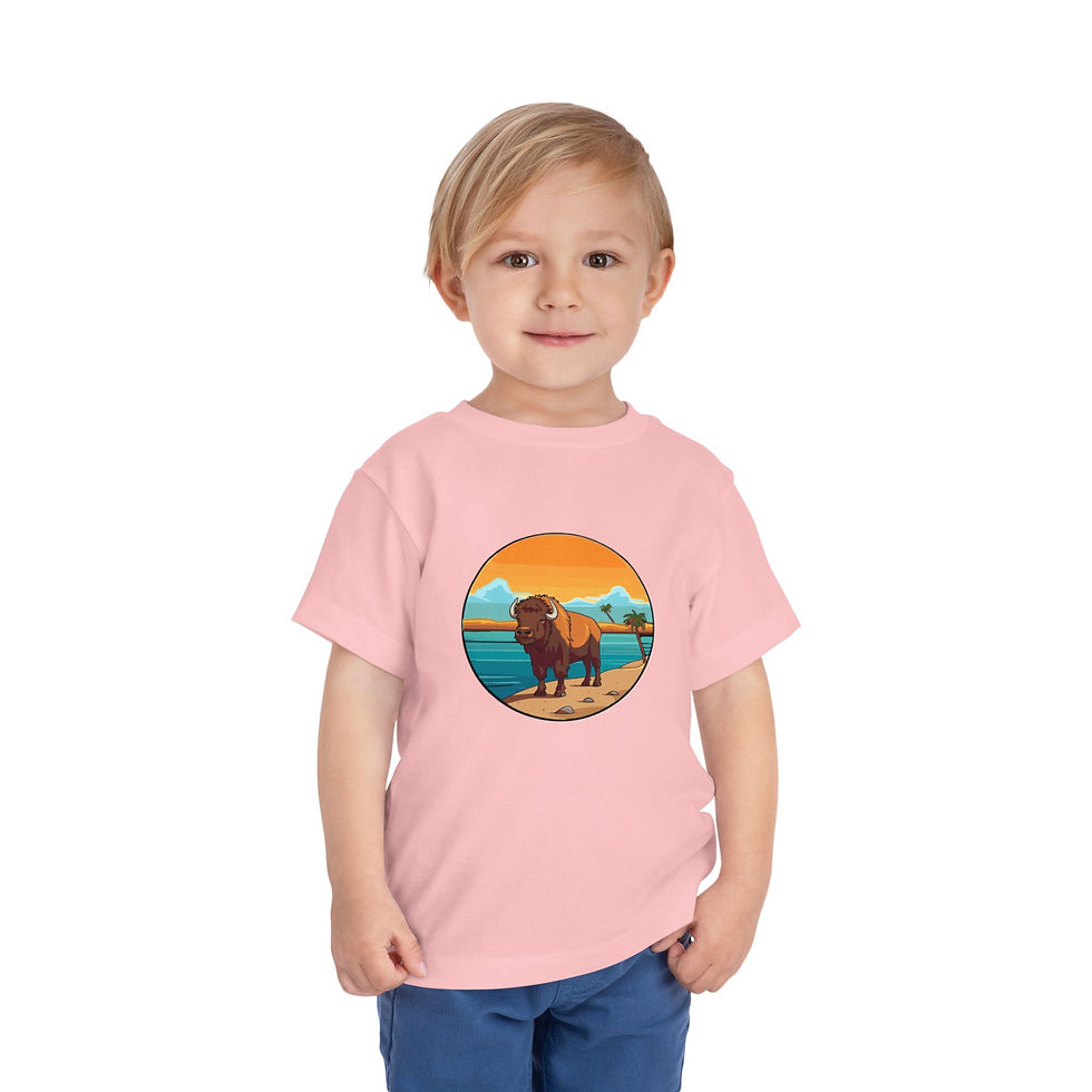 Thumbnail: Bison Colorful Toddler Short Sleeve Tee