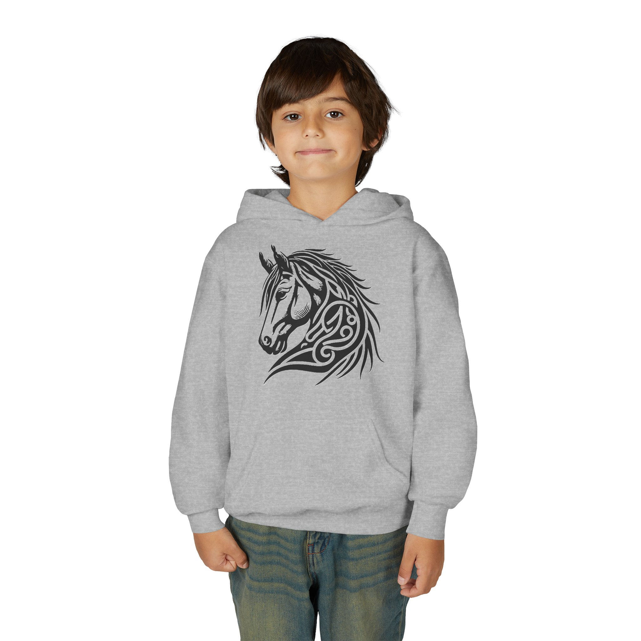 Horse Youth Heavy Blend Hooded Sweatshirt