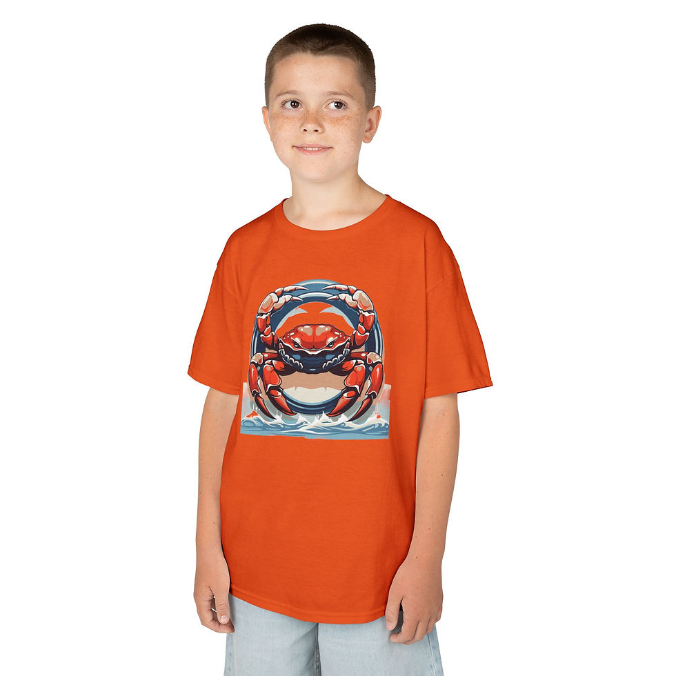 Thumbnail: Crab Colorful Kids Heavy Cotton™ Tee