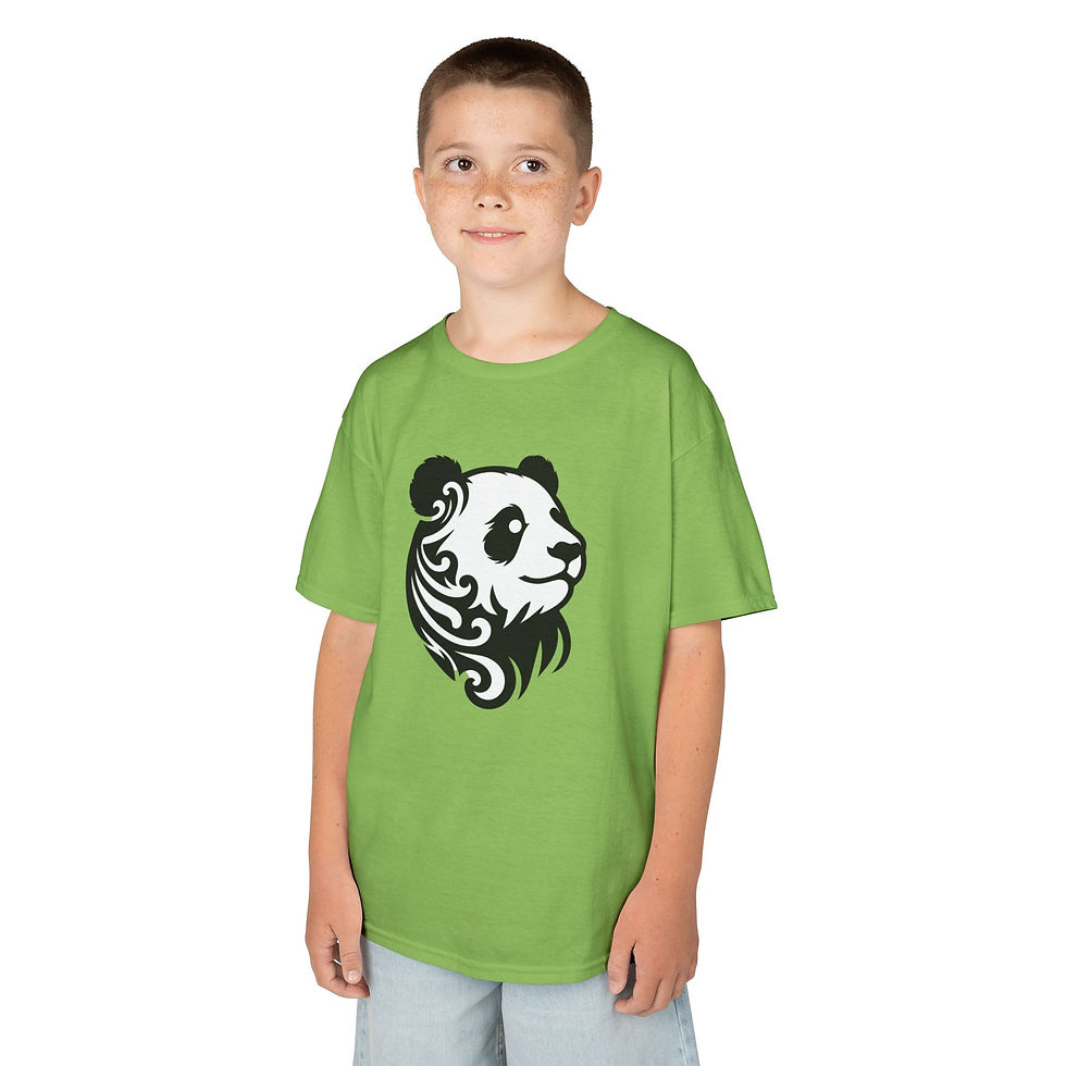 Thumbnail: Giant Panda Bear Kids Heavy Cotton™ Tee