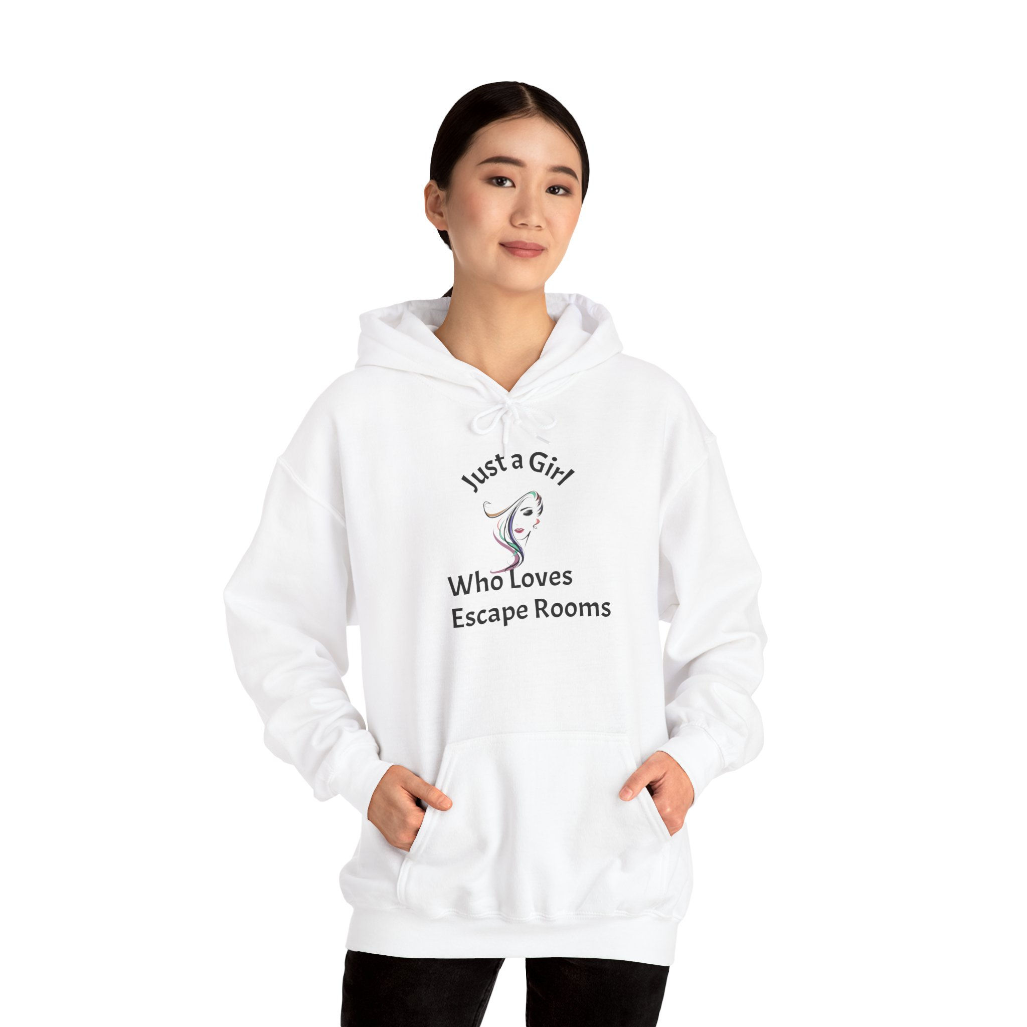 Just a Girl Unisex Heavy Blend™ Hooded Sweatshirt