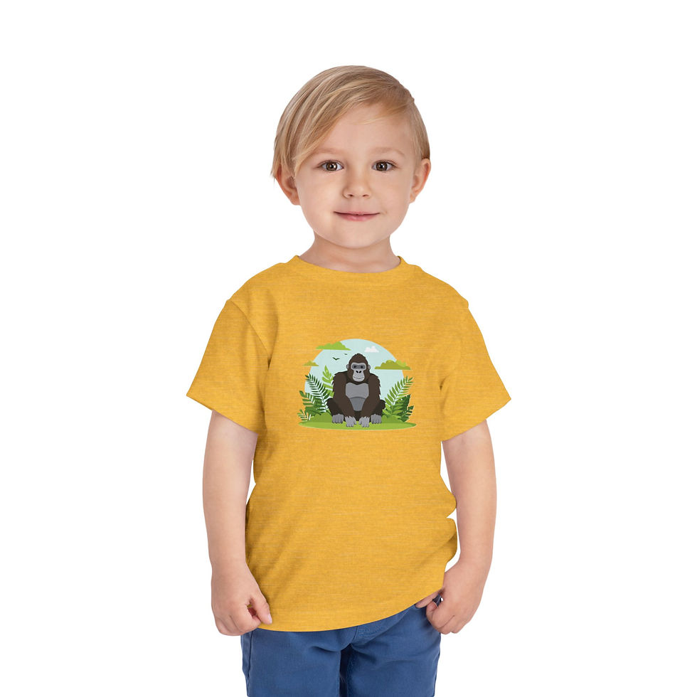 Thumbnail: Gorilla Colorful Toddler Short Sleeve Tee
