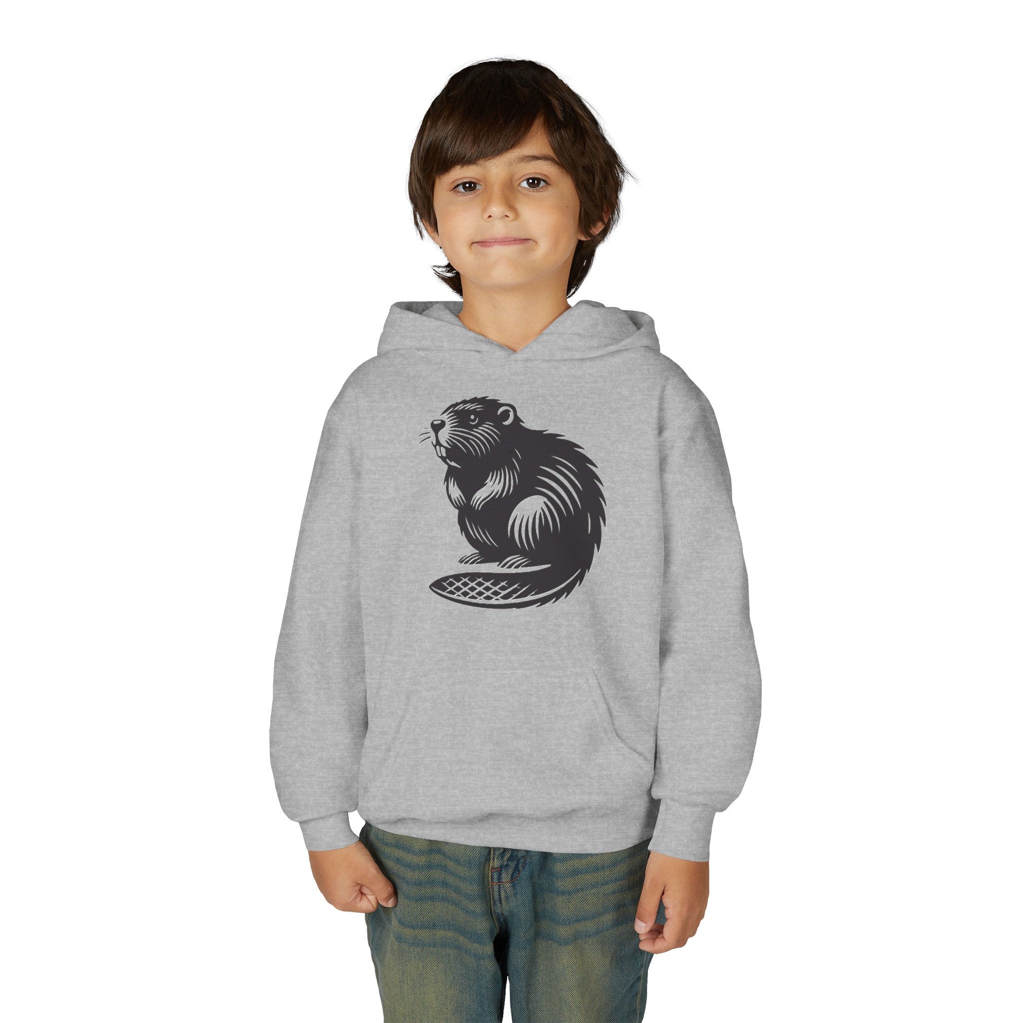 Beaver Youth Heavy Blend Hooded Sweatshirt