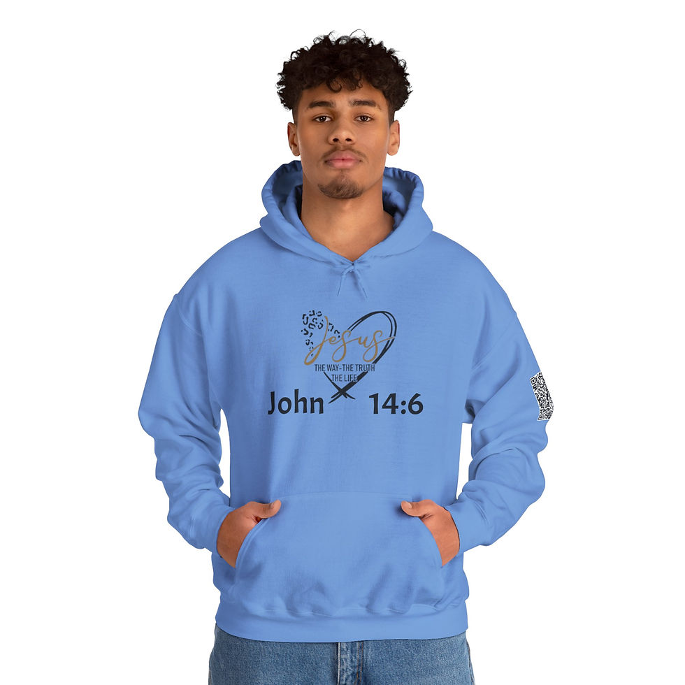 Thumbnail:  John 14:6 The Way, The Truth, The Life Unisex Heavy Blend™ Hooded Sweatshirt
