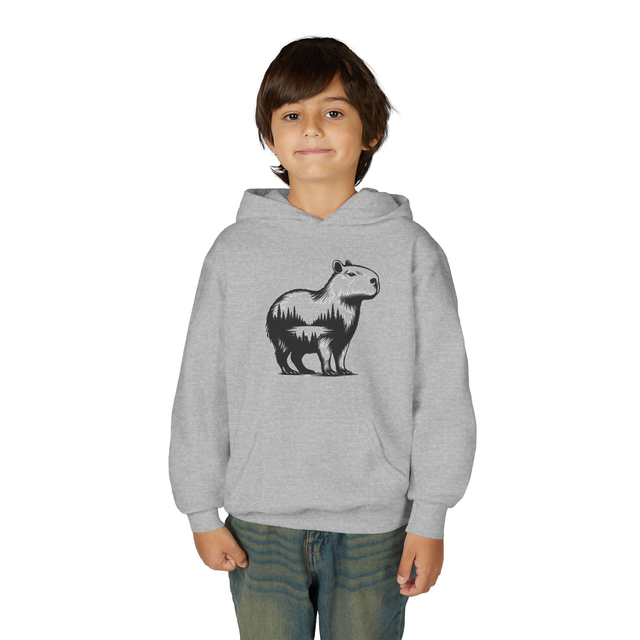 Capybara Youth Heavy Blend Hooded Sweatshirt