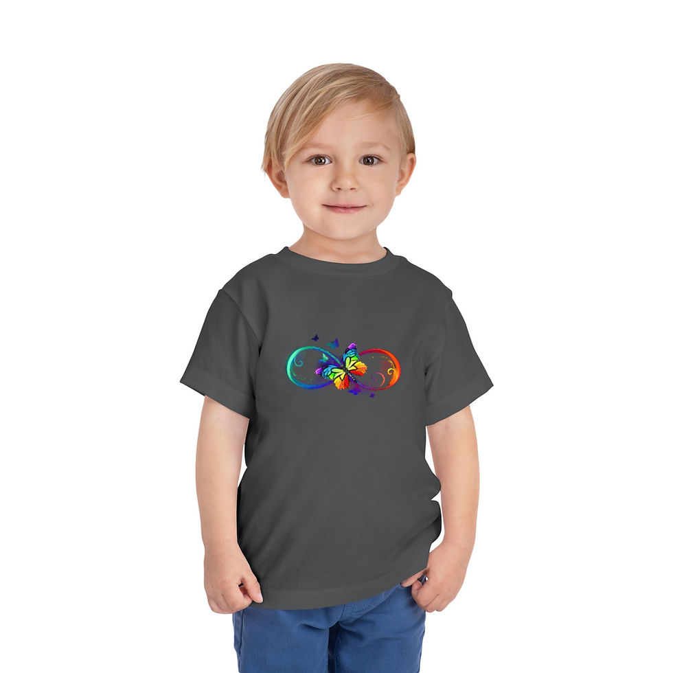 Thumbnail: Butterfly Colorful Toddler Short Sleeve Tee
