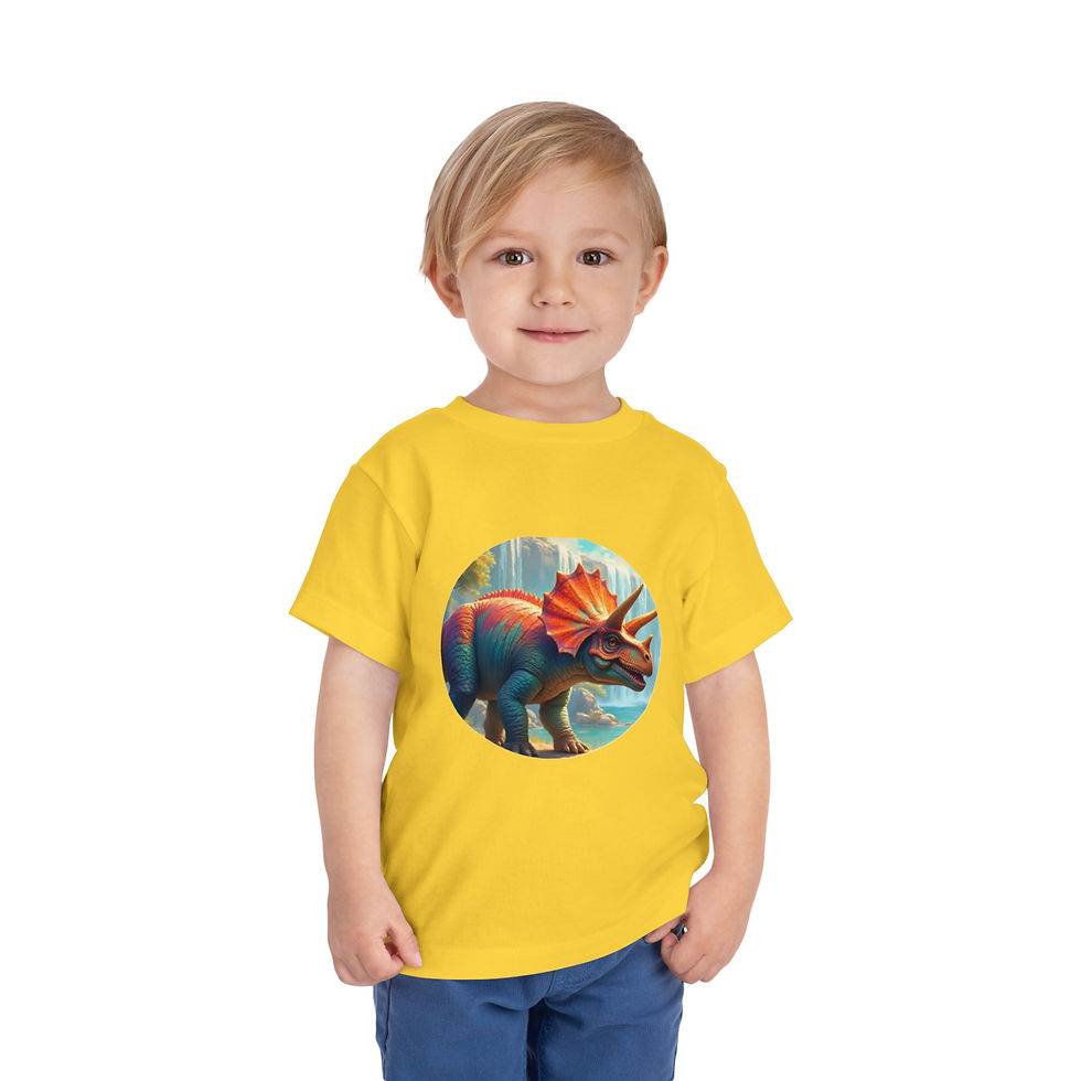 Thumbnail: Triceratops Toddler Short Sleeve Tee