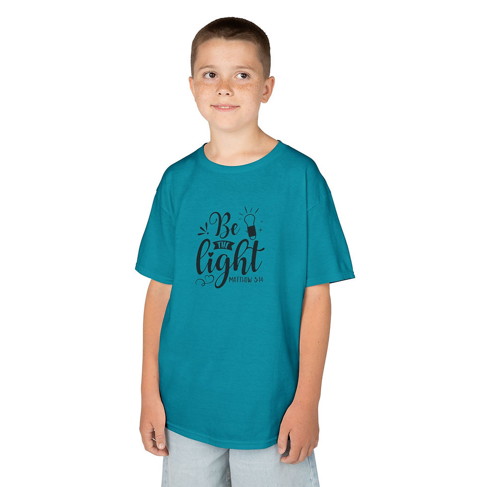Thumbnail: Matthew 5:14 Be the Light Kids Heavy Cotton™ Tee