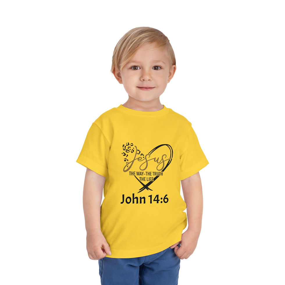 Thumbnail: John 14:6 The Way, The Truth, The Life Toddler Short Sleeve Tee