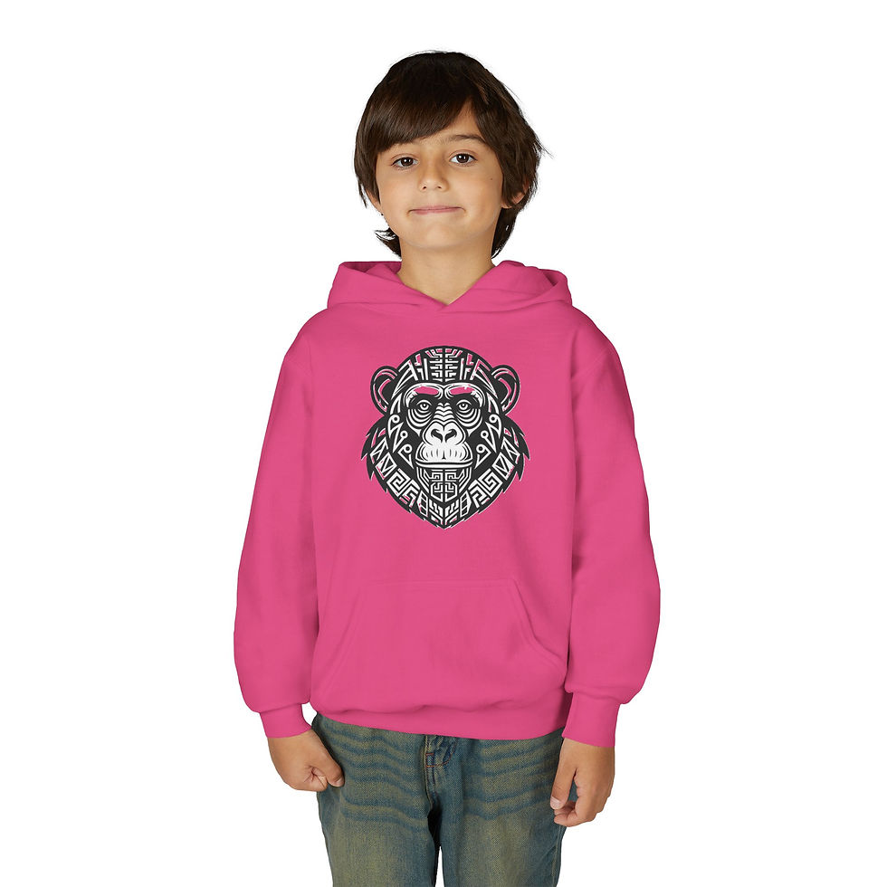 Thumbnail: Chimpanzee Youth Heavy Blend Hooded Sweatshirt