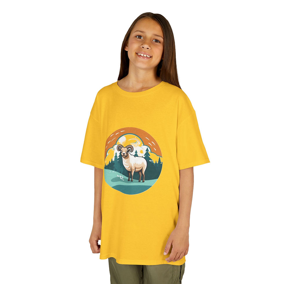 Thumbnail: Sheep Colorful Kids Heavy Cotton™ Tee
