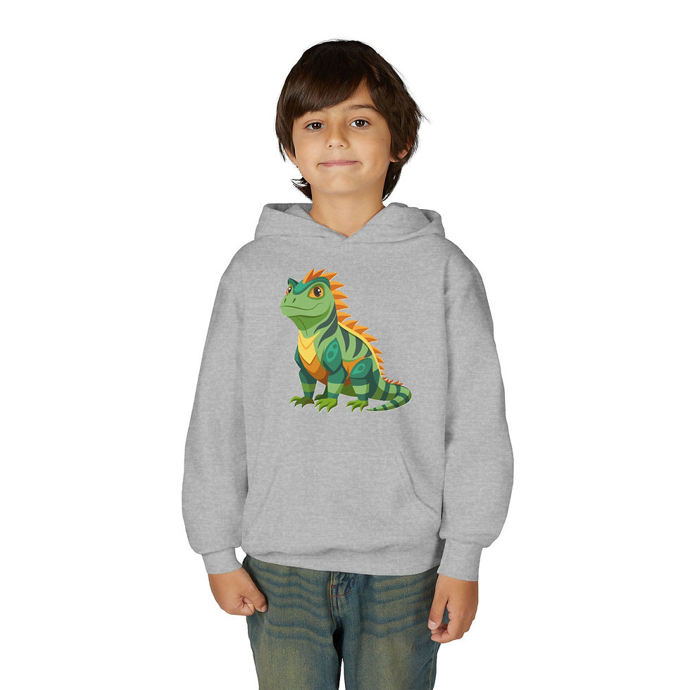 Thumbnail: Iguana Youth Heavy Blend Hooded Sweatshirt