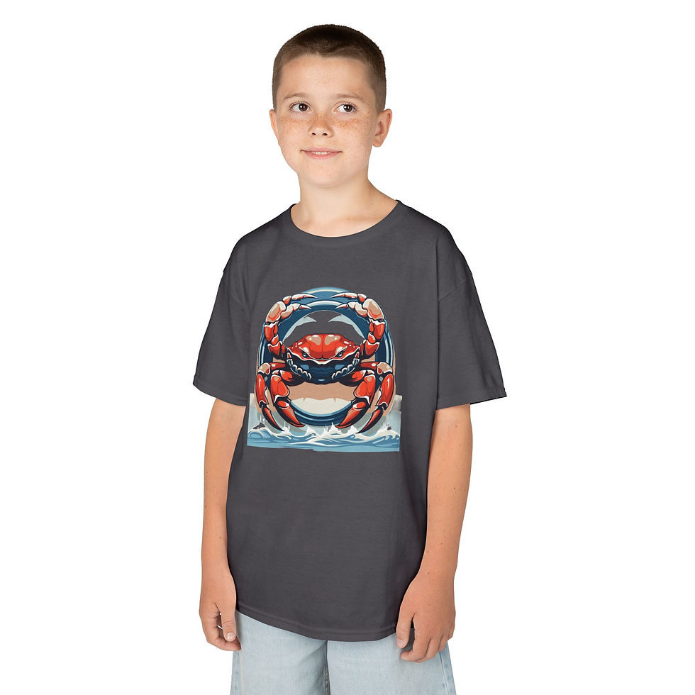 Thumbnail: Crab Colorful Kids Heavy Cotton™ Tee