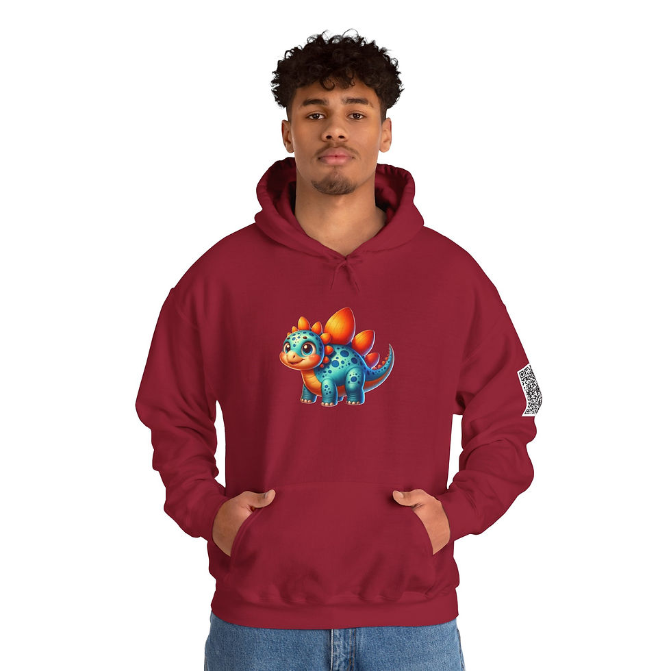 Thumbnail: Stegosaurus Colorful Unisex Heavy Blend™ Hooded Sweatshirt