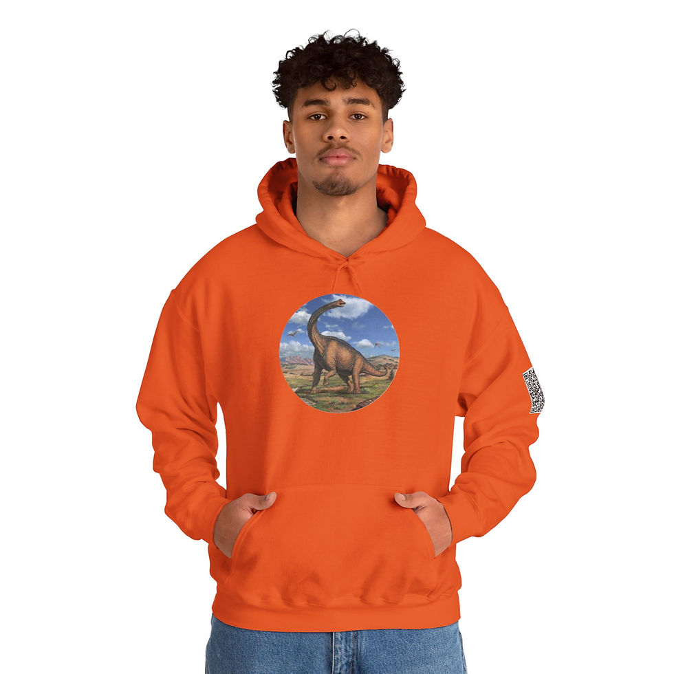 Thumbnail: Brachiosaurus Unisex Heavy Blend™ Hooded Sweatshirt