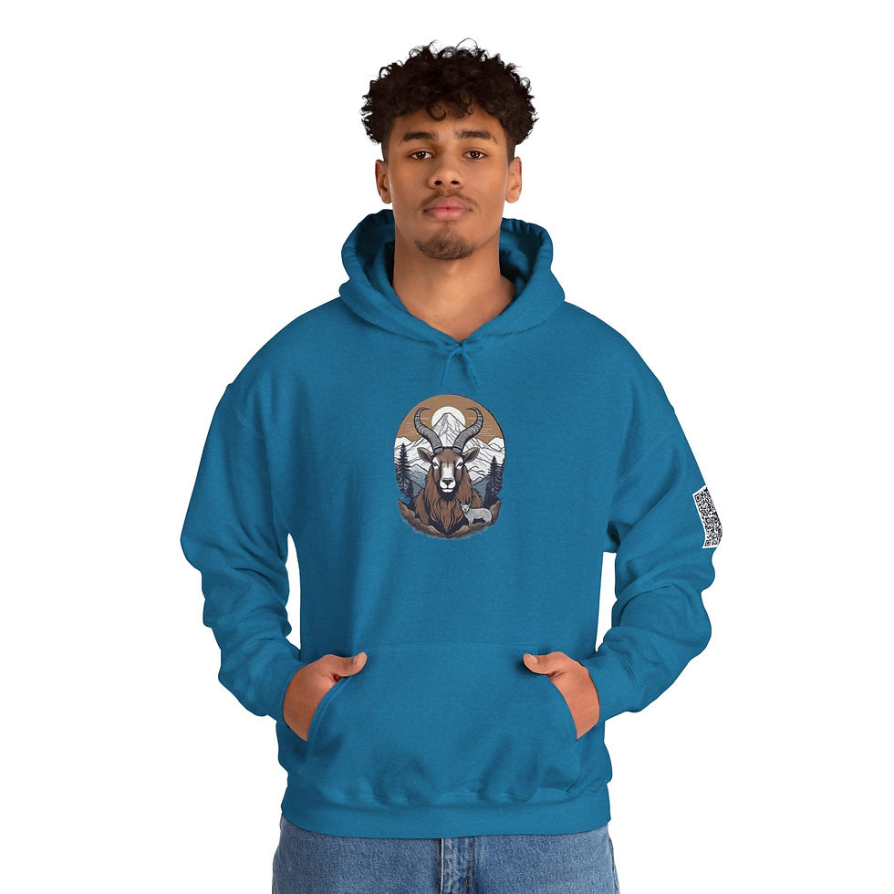 Thumbnail: Goat Colorful Unisex Heavy Blend™ Hooded Sweatshirt