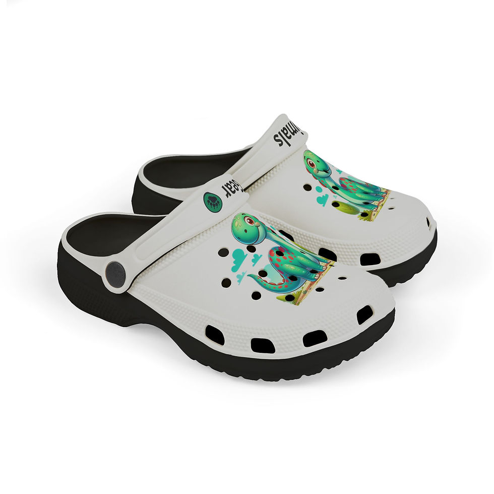 Thumbnail: Brontosaurus Colorful Kid's EVA Foam Clogs (AOP)