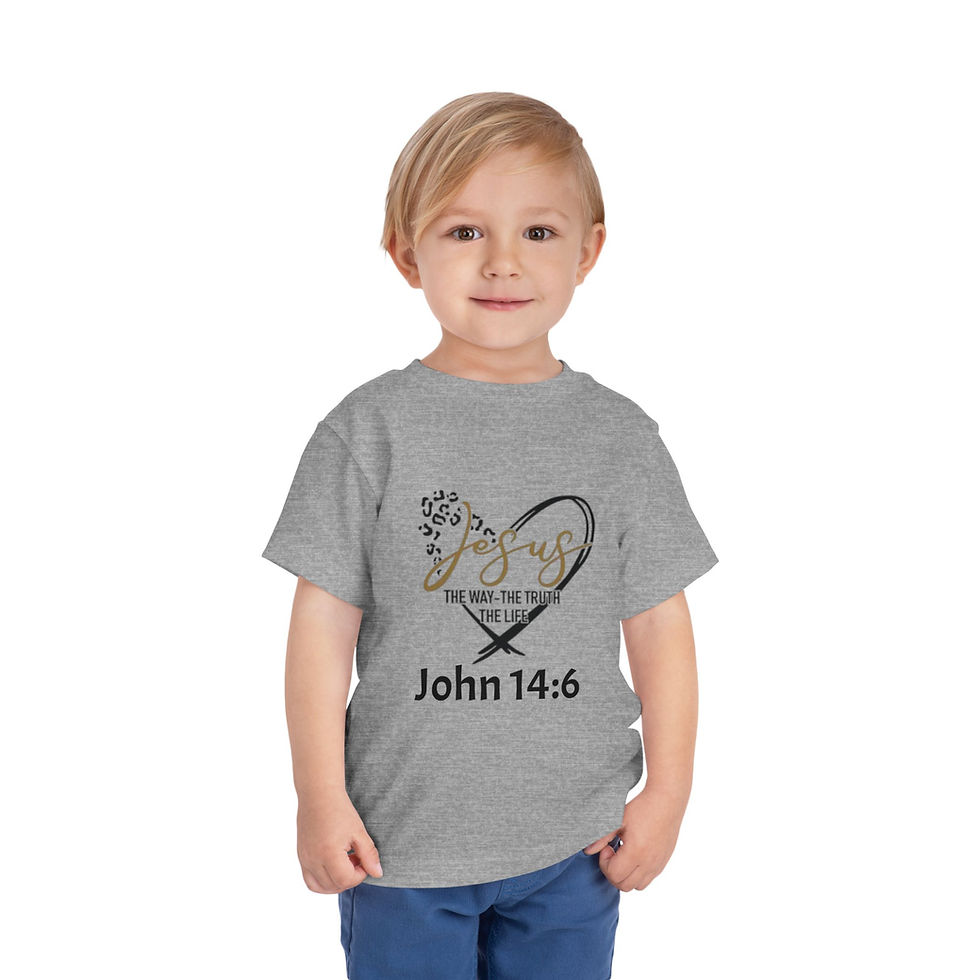 Thumbnail: John 14:6 The Way, The Truth, The Life Toddler Short Sleeve Tee