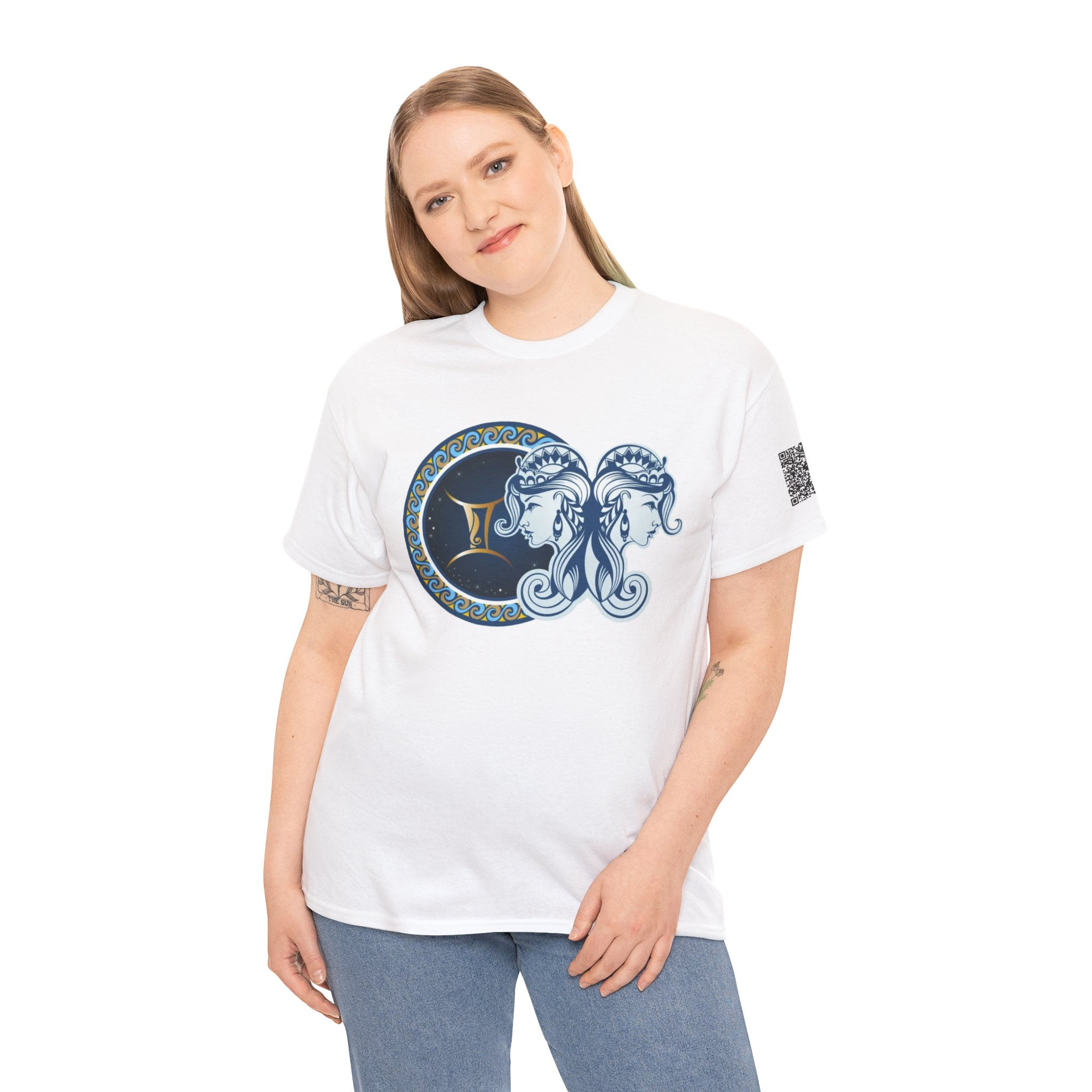 Gemini Zodiac Unisex Heavy Cotton Tee