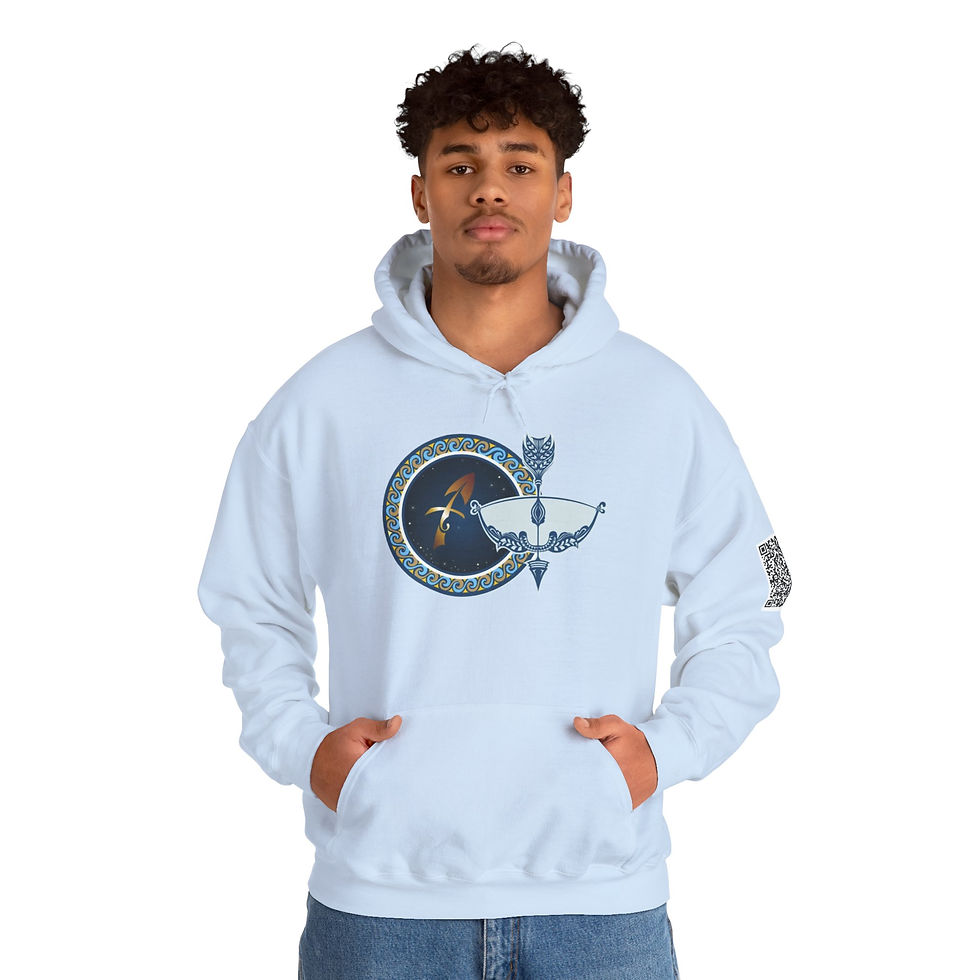 Thumbnail: Sagittarius Zodiac Unisex Heavy Blend™ Hooded Sweatshirt