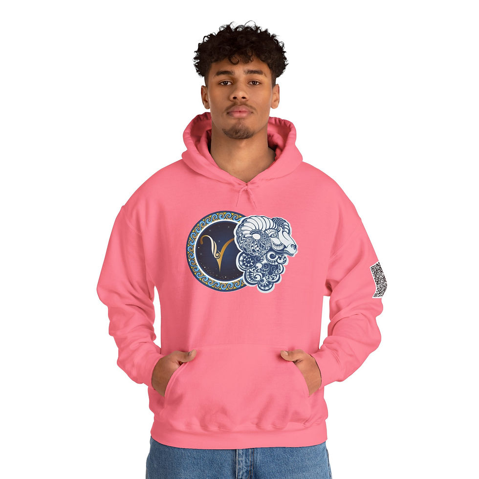Thumbnail: Aries Zodiac Unisex Heavy Blend™ Hooded Sweatshirt