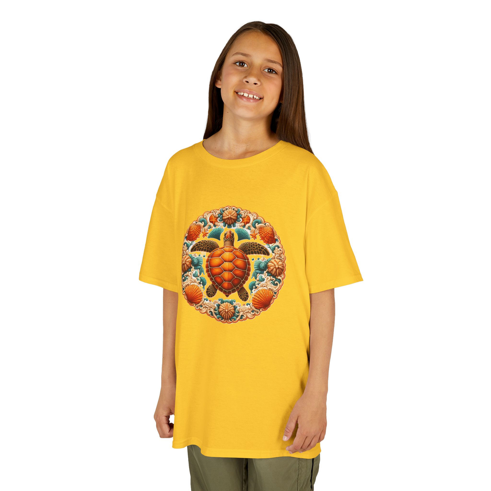 Sea Turtle Colorful Kids Heavy Cotton™ Tee