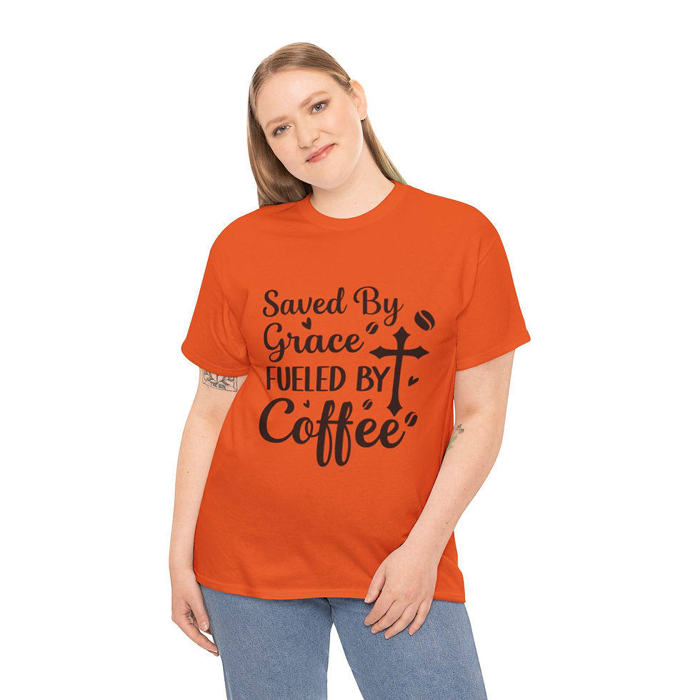 Thumbnail: Grace and Coffee Unisex Heavy Cotton Tee