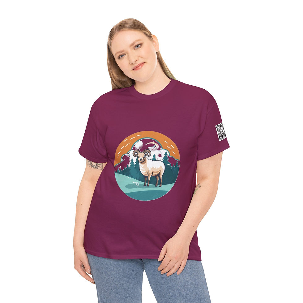 Thumbnail: Sheep Colorful Unisex Heavy Cotton Tee