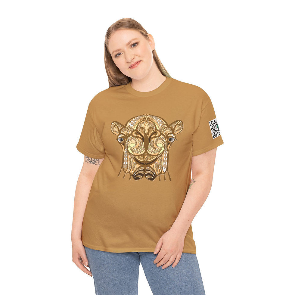 Thumbnail: Camel Colorful Unisex Heavy Cotton Tee