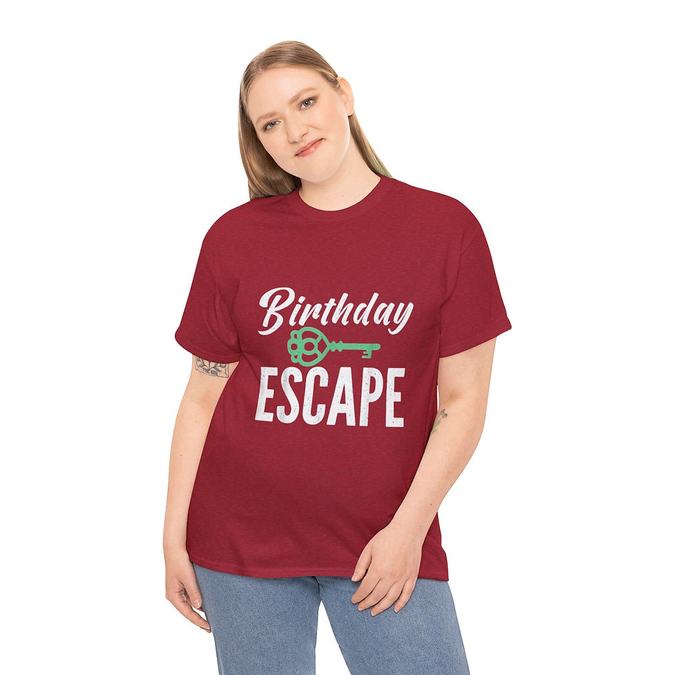 Thumbnail: Birthday Escape Room Unisex Tee, Puzzle Lover Shirt, Gamer, Mystery 