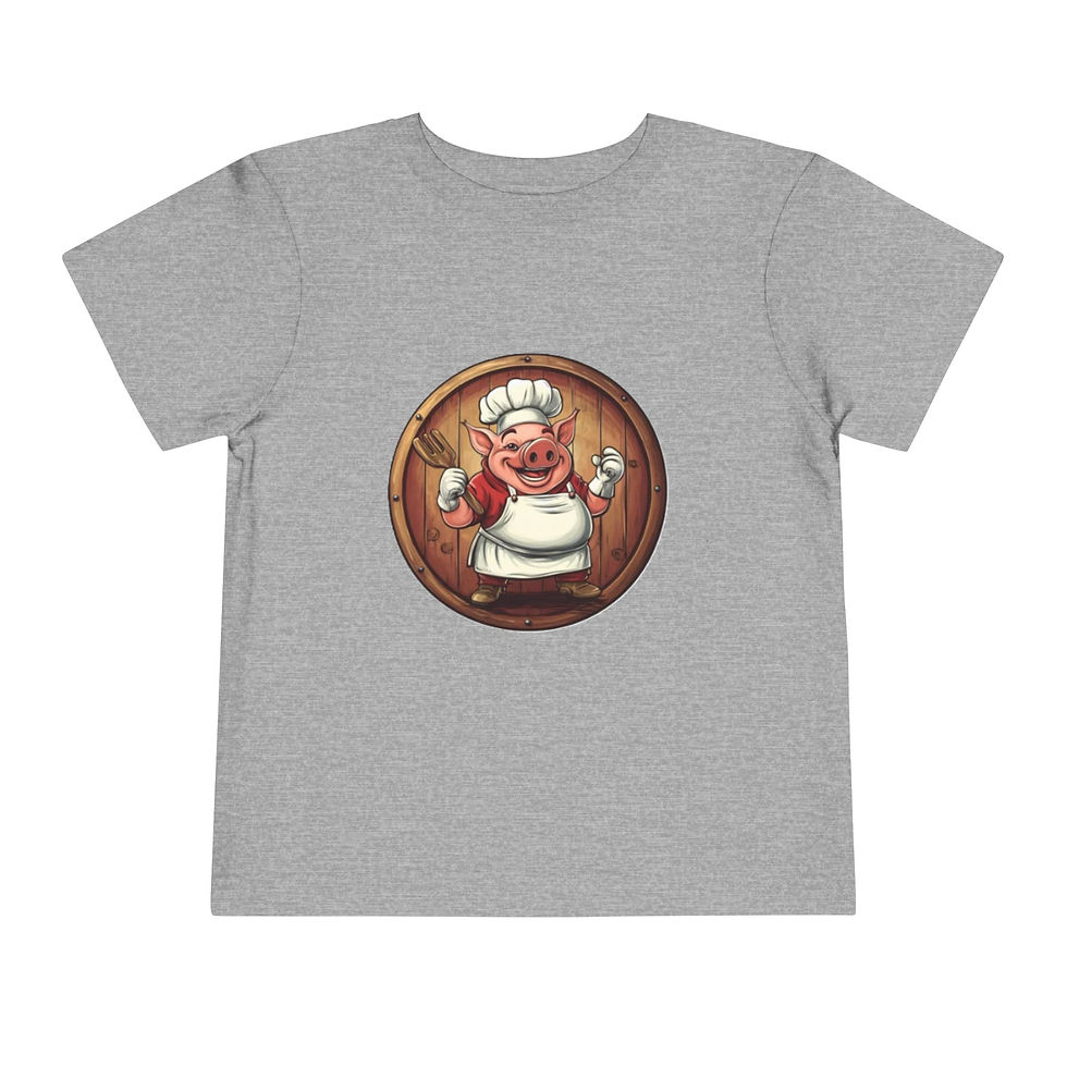 Thumbnail: Pig Colorful Toddler Short Sleeve Tee