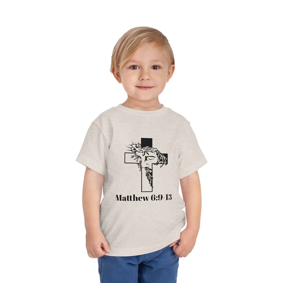 Thumbnail: Matthew 6:9-13 The Lord's Prayer Toddler Short Sleeve Tee