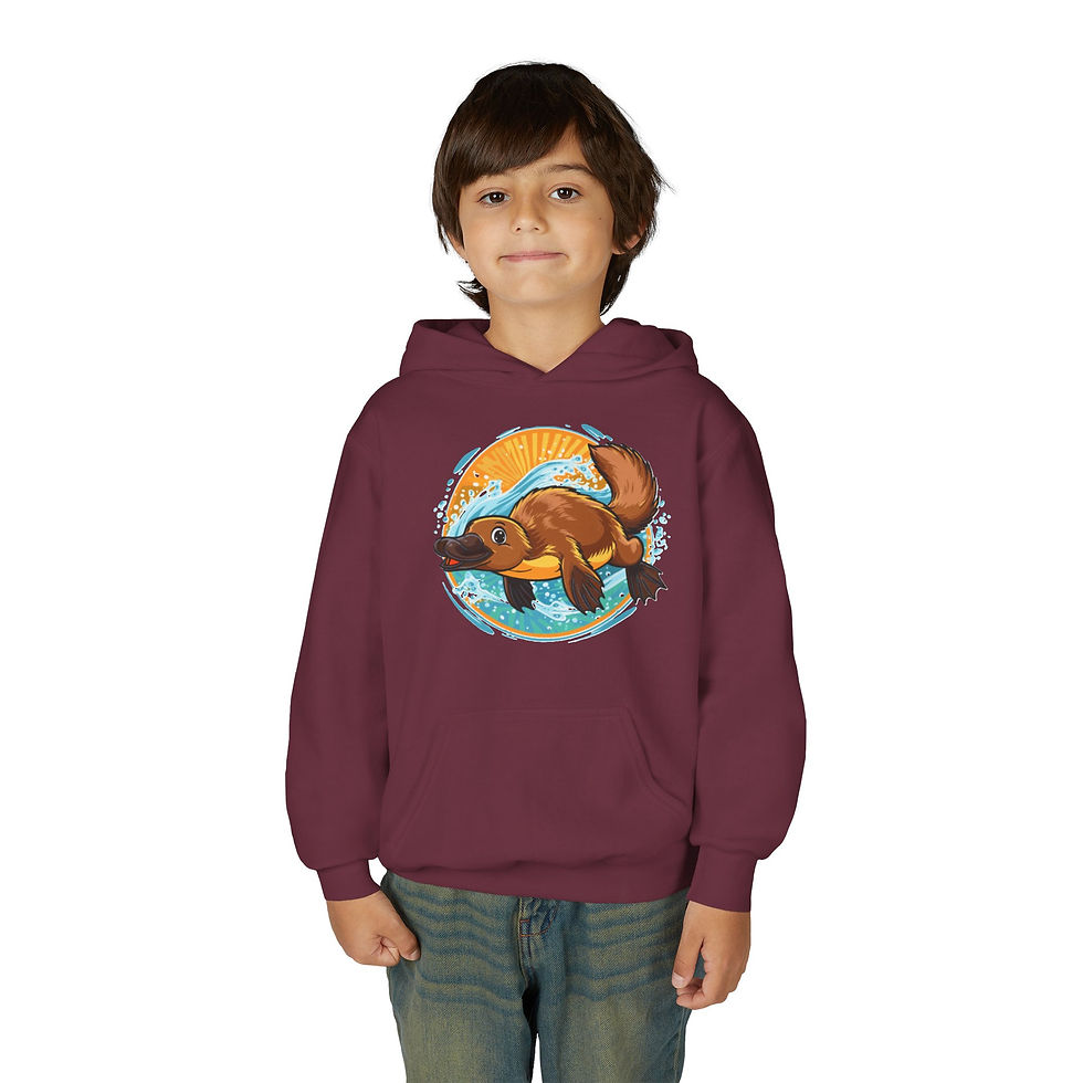 Thumbnail: Platypus Colorful Youth Heavy Blend Hooded Sweatshirt