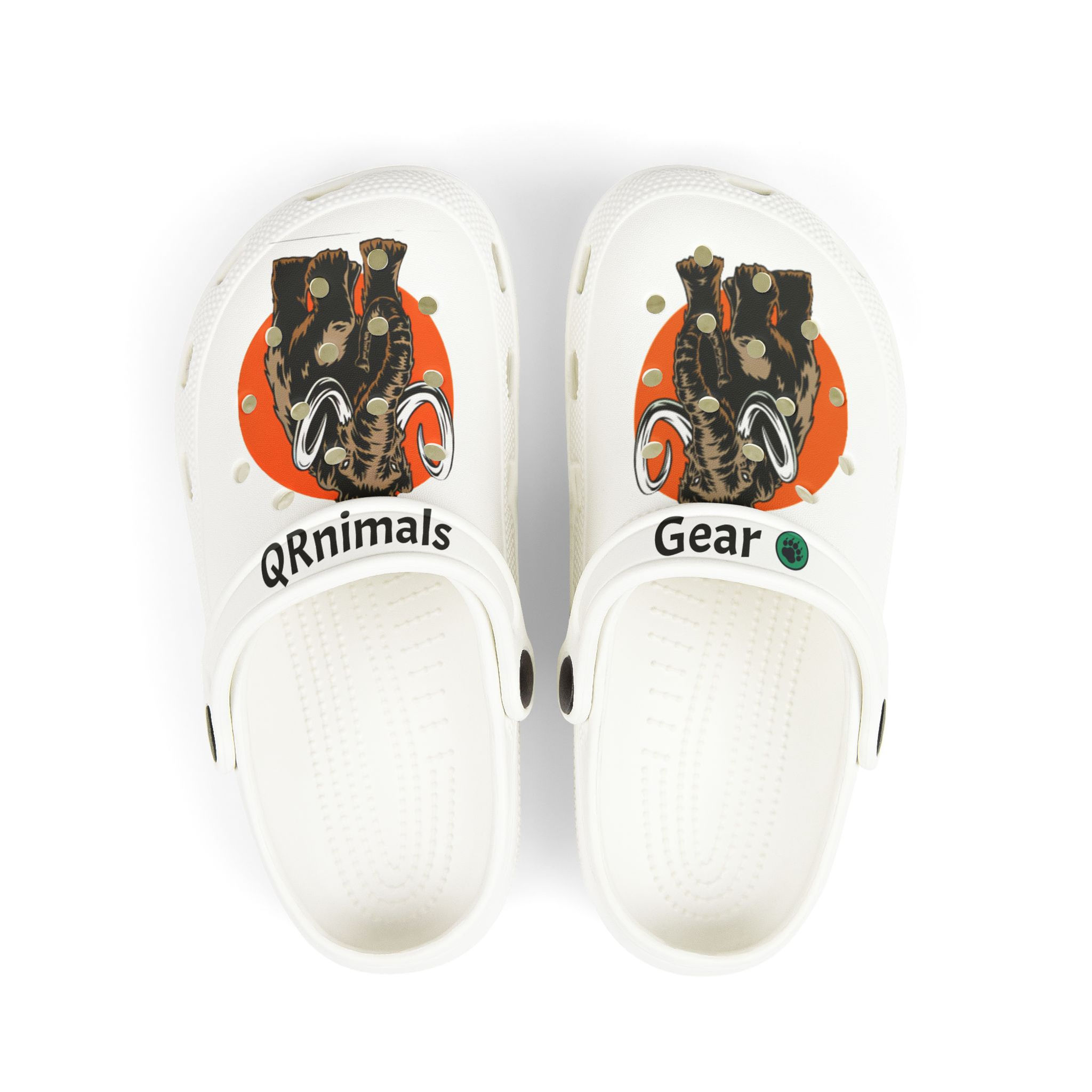 Wooly Mammoth Big Kid's EVA Foam Clogs (AOP)