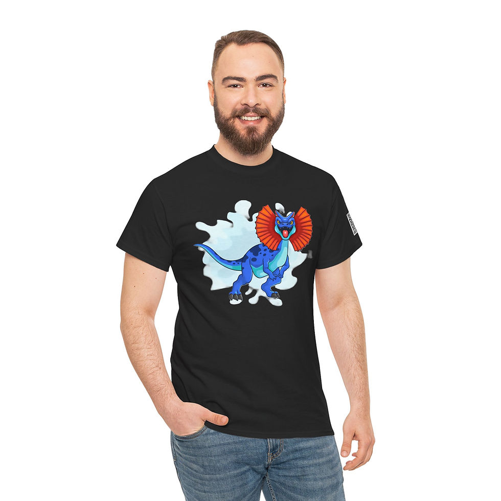 Thumbnail: Dilophosaurus  Colorful Unisex Heavy Cotton Tee