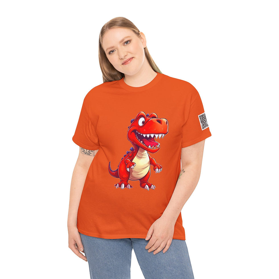 Thumbnail: T-Rex Colorful Unisex Heavy Cotton Tee