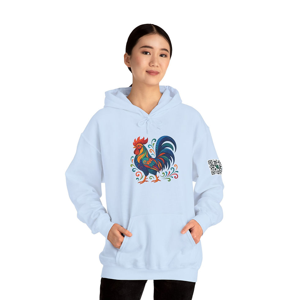 Thumbnail: Chicken Colorful Unisex Heavy Blend™ Hooded Sweatshirt