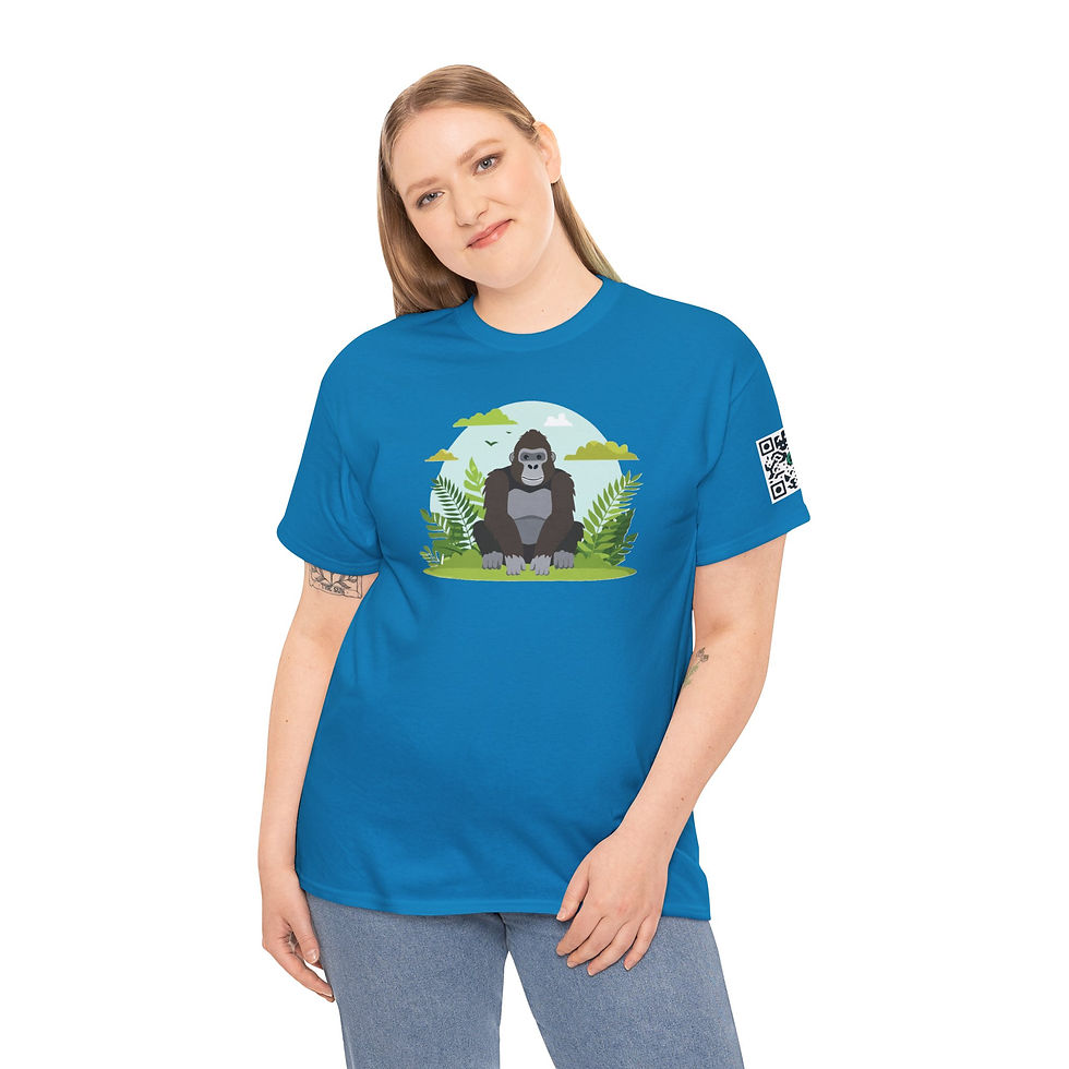 Thumbnail: Gorilla Colorful Unisex Heavy Cotton Tee