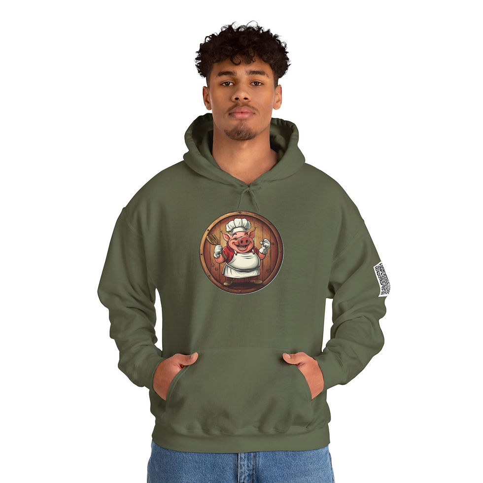 Thumbnail: Pig Colorful Unisex Heavy Blend™ Hooded Sweatshirt