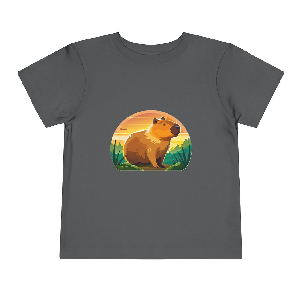 Thumbnail: Capybara Colorful Toddler Short Sleeve Tee