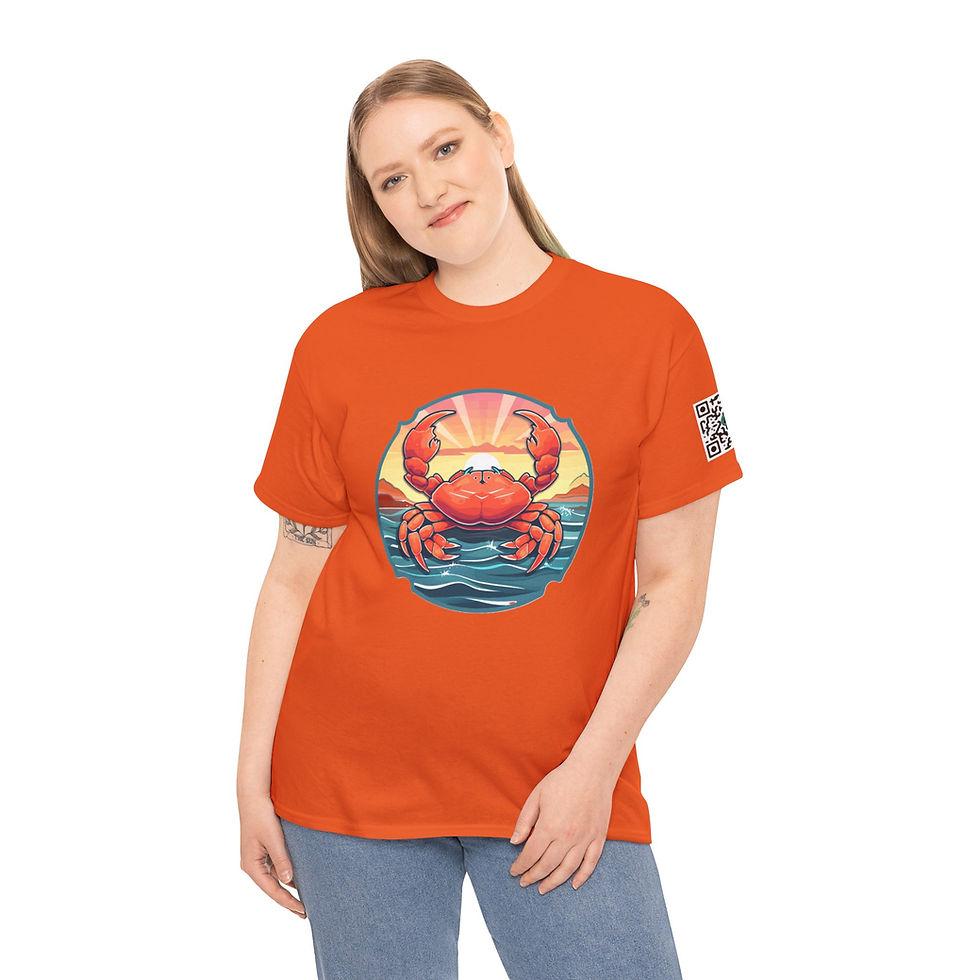 Thumbnail: Crab Colorful Unisex Heavy Cotton Tee
