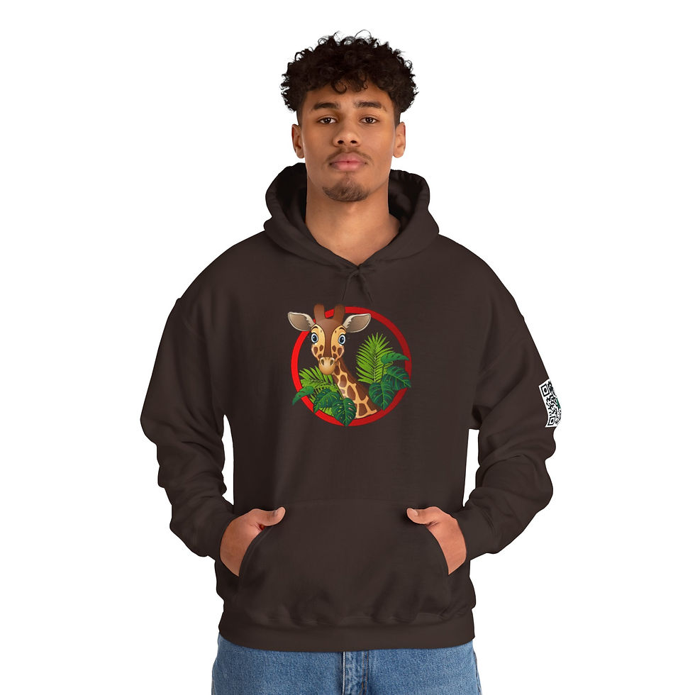 Thumbnail: Giraffe Colorful Unisex Heavy Blend™ Hooded Sweatshirt