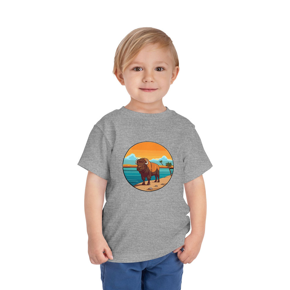 Thumbnail: Bison Colorful Toddler Short Sleeve Tee