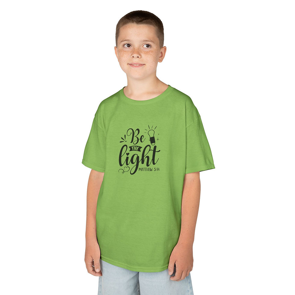 Thumbnail: Matthew 5:14 Be the Light Kids Heavy Cotton™ Tee
